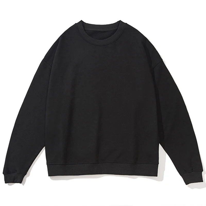 GAAJ 100% Cotton Sweatshirt Men Women,Brand Solid Streetwear,Autum Winter Long Sleeve Pullover,Quality Unisex Clothing,320Gsm