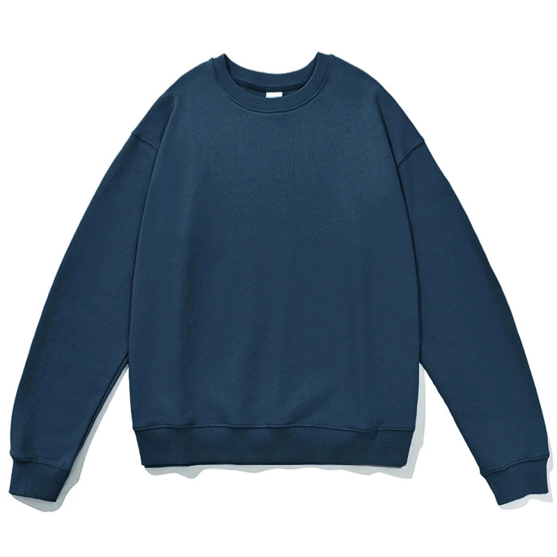 GAAJ 100% Cotton Sweatshirt Men Women,Brand Solid Streetwear,Autum Winter Long Sleeve Pullover,Quality Unisex Clothing,320Gsm