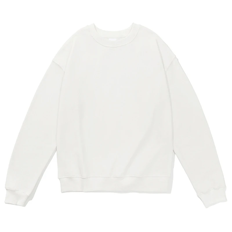 GAAJ 100% Cotton Sweatshirt Men Women,Brand Solid Streetwear,Autum Winter Long Sleeve Pullover,Quality Unisex Clothing,320Gsm