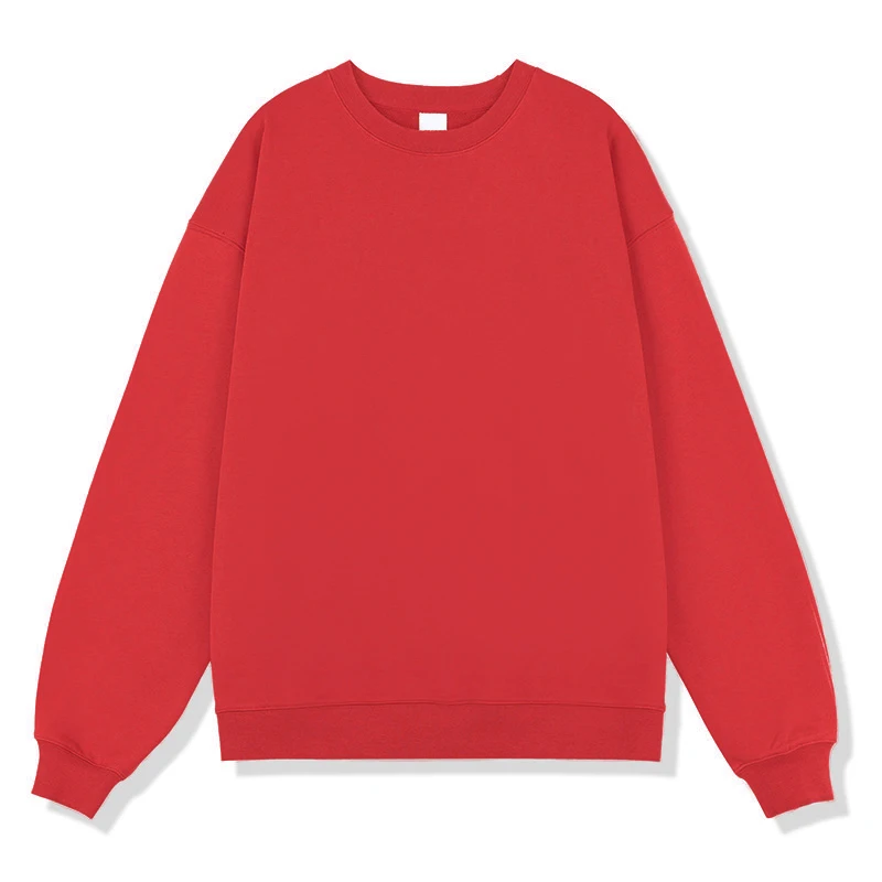 GAAJ 100% Cotton Sweatshirt Men Women,Brand Solid Streetwear,Autum Winter Long Sleeve Pullover,Quality Unisex Clothing,320Gsm