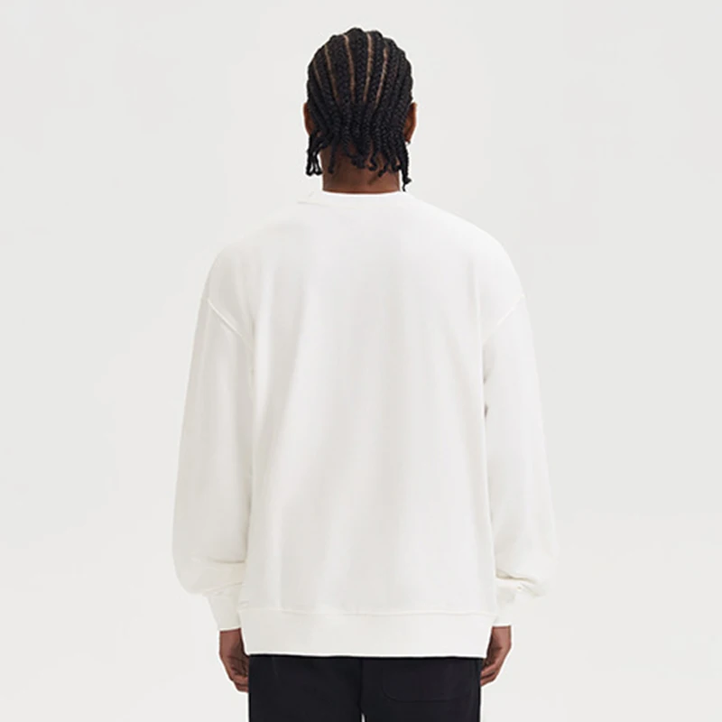 GAAJ 100% Cotton Sweatshirt Men Women,Brand Solid Streetwear,Autum Winter Long Sleeve Pullover,Quality Unisex Clothing,320Gsm