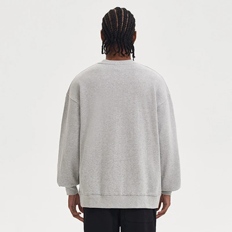 GAAJ 100% Cotton Sweatshirt Men Women,Brand Solid Streetwear,Autum Winter Long Sleeve Pullover,Quality Unisex Clothing,320Gsm
