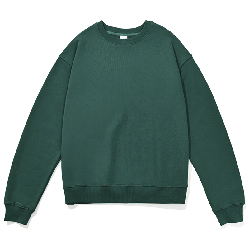 GAAJ 100% Cotton Sweatshirt Men Women,Brand Solid Streetwear,Autum Winter Long Sleeve Pullover,Quality Unisex Clothing,320Gsm
