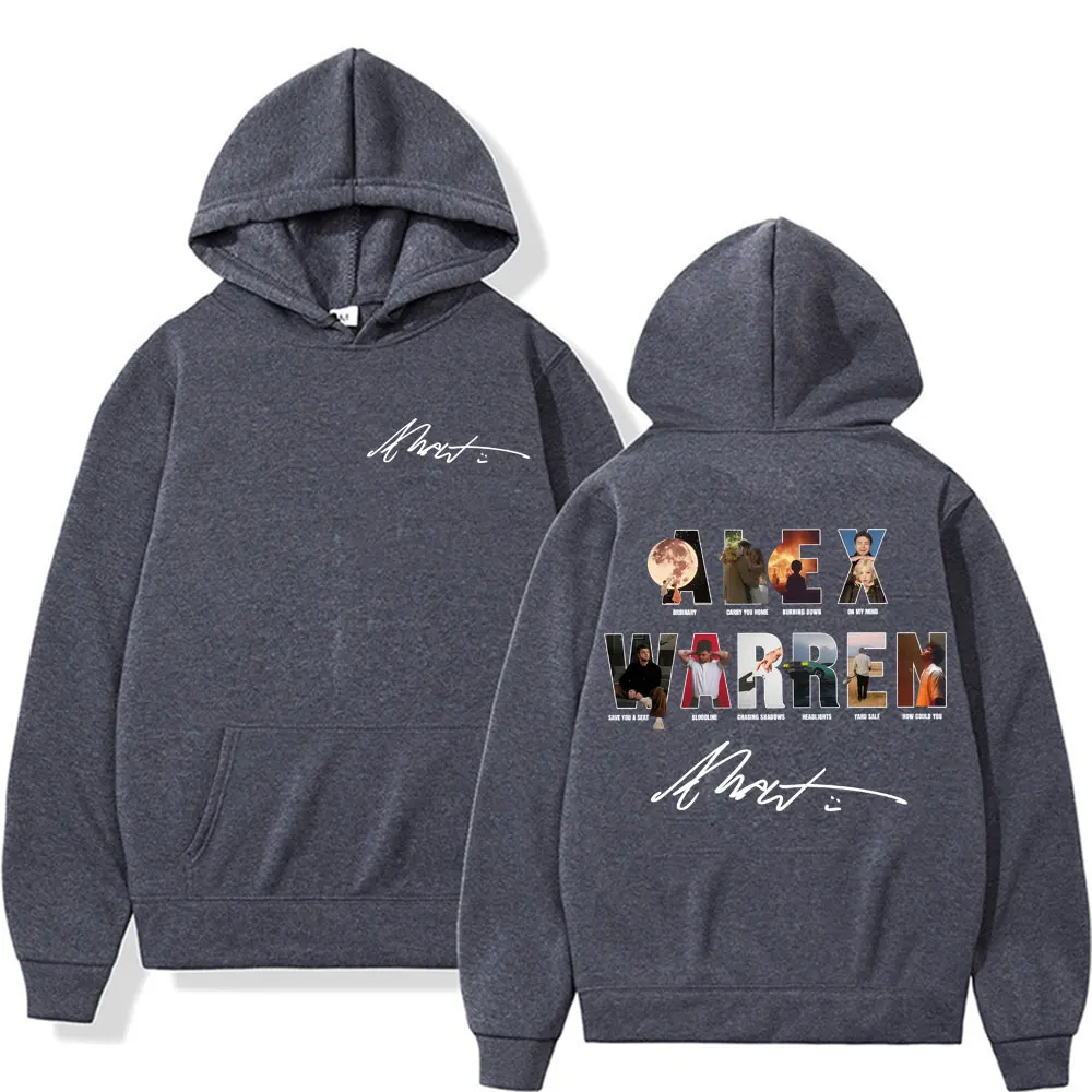 Alex Warren Album Song Titles Music Merch Hoodies Men Women Fashion Retro Long Sleeve Pullovers Winter Casual Fleece Sweatshirts