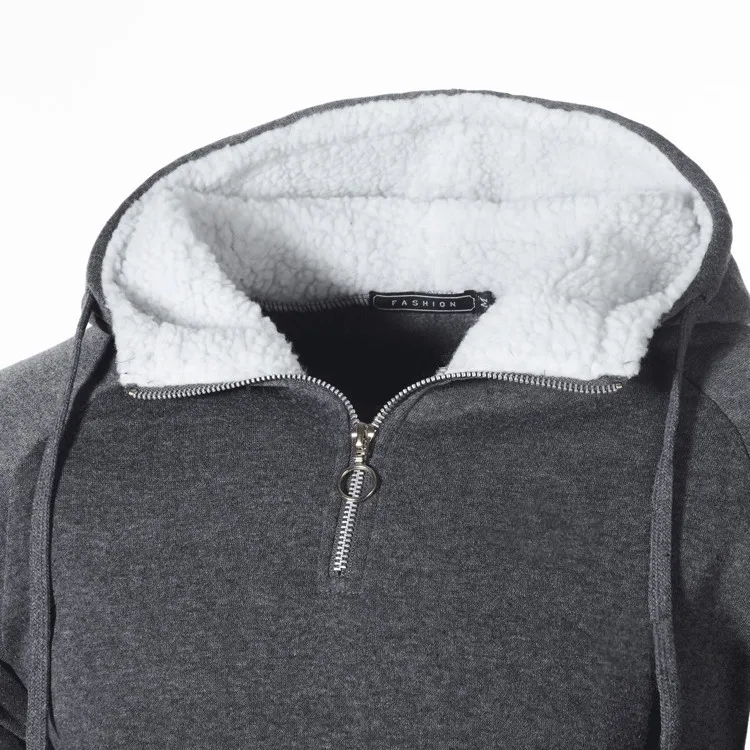 Men Hoodies Sweatshirts Fashion Zipper Long Sleeve Hooded Hoodie Mens Casual Hoody Outwear Hip Hop Streetwear Solid Hoodie Men