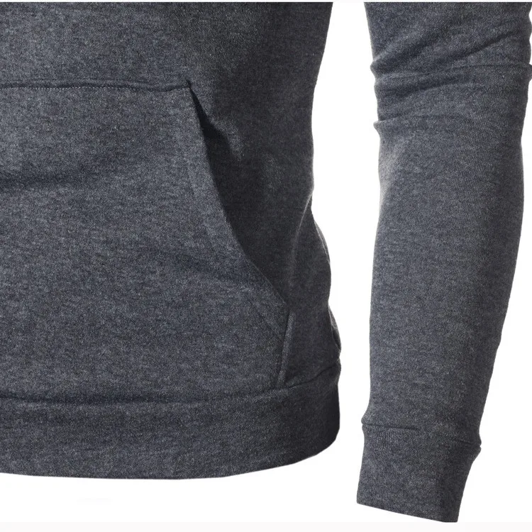 Men Hoodies Sweatshirts Fashion Zipper Long Sleeve Hooded Hoodie Mens Casual Hoody Outwear Hip Hop Streetwear Solid Hoodie Men