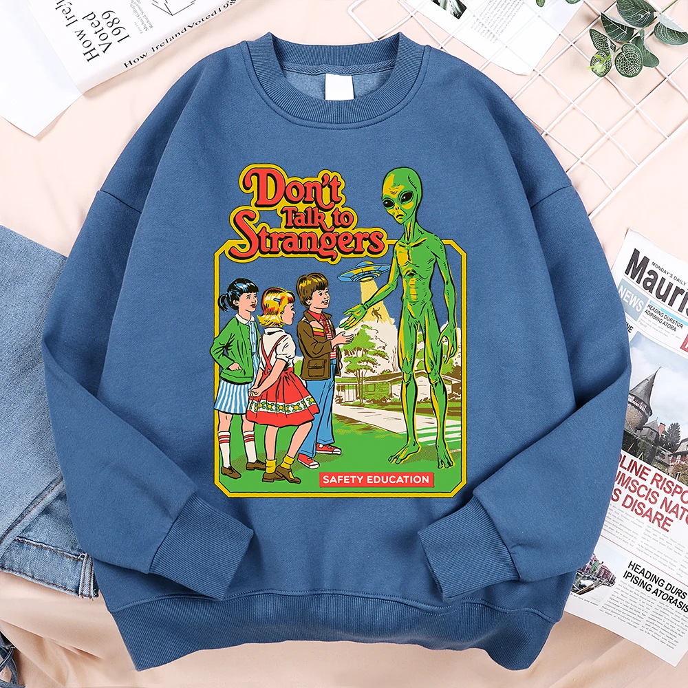 Don'T Talk To Strangers Men Women Hoody Warm Fleece Hoodies Hip Hop Autumn Sweatshirt Fashion Fleece Loose Sportswear Couple