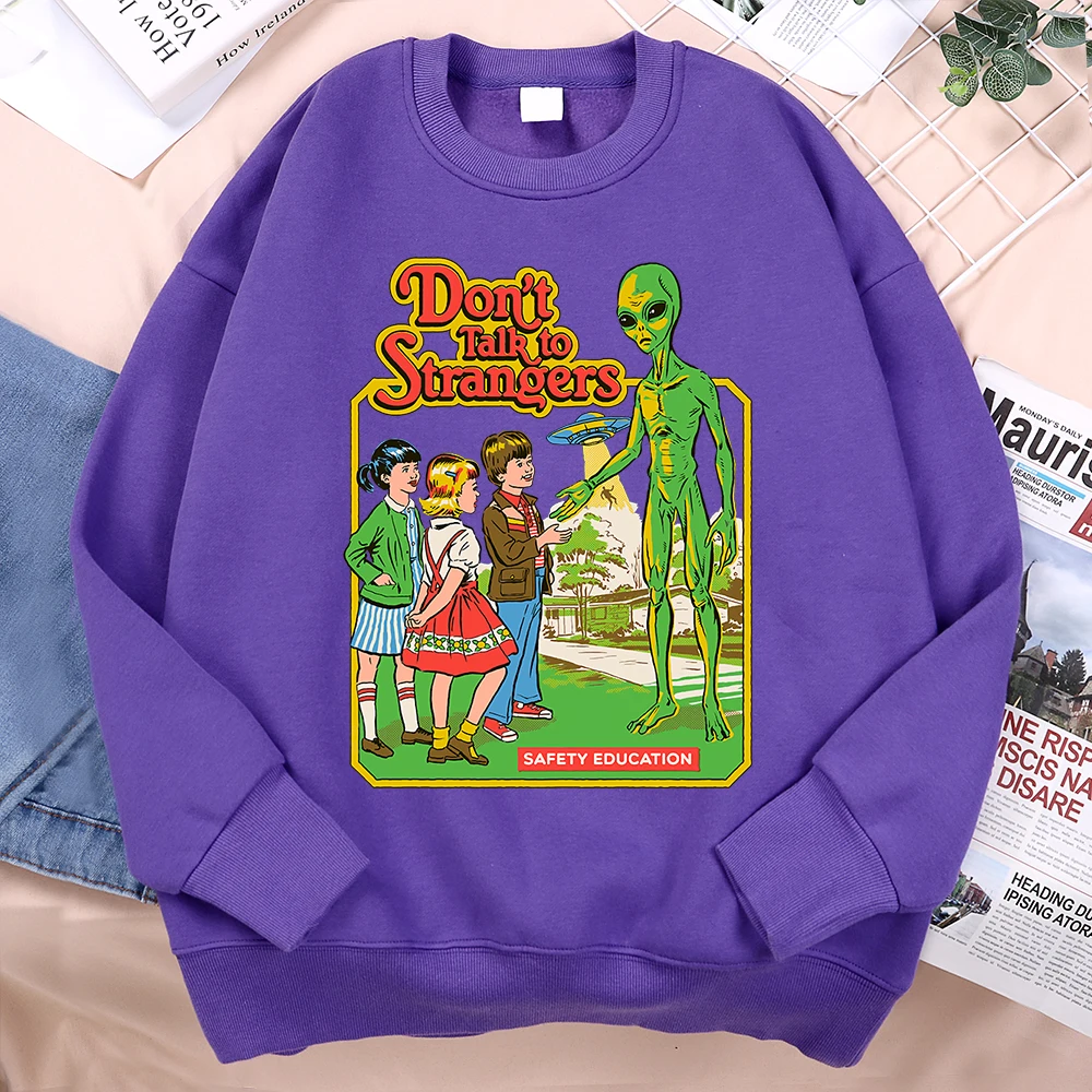 Don'T Talk To Strangers Men Women Hoody Warm Fleece Hoodies Hip Hop Autumn Sweatshirt Fashion Fleece Loose Sportswear Couple