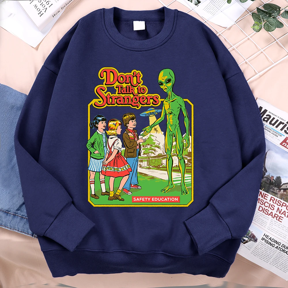 Don'T Talk To Strangers Men Women Hoody Warm Fleece Hoodies Hip Hop Autumn Sweatshirt Fashion Fleece Loose Sportswear Couple