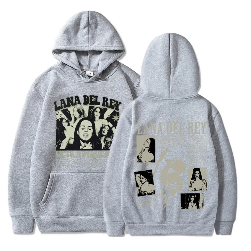 Singer Lana Del Rey Hoodies Ultraviolence Music Album Hoodie Men Women's Aesthetic Fashion Oversized Sweatshirt Men's Streetwear