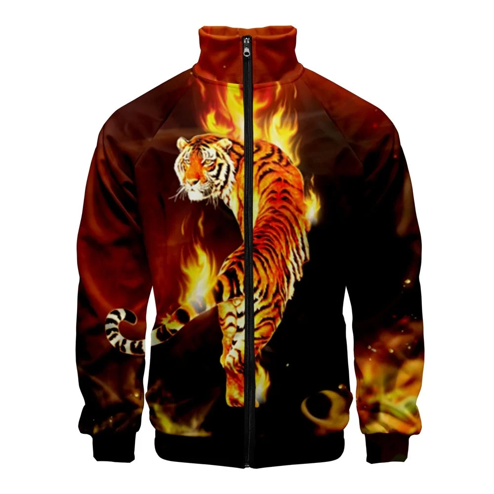Coats Anime Dragon Cosplay Costume Hoodies 3D Printed Stand Collar Zipper Jacket Sportswear Sweatshirt