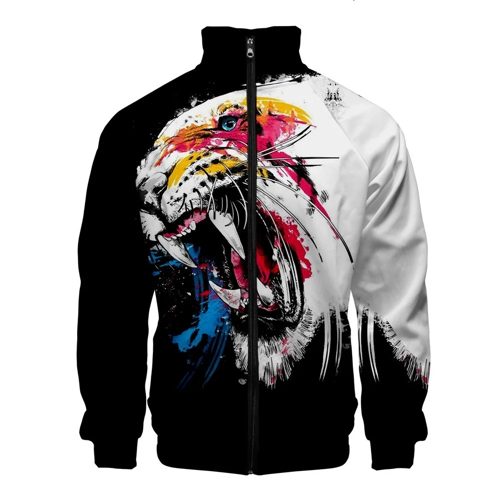 Coats Anime Dragon Cosplay Costume Hoodies 3D Printed Stand Collar Zipper Jacket Sportswear Sweatshirt