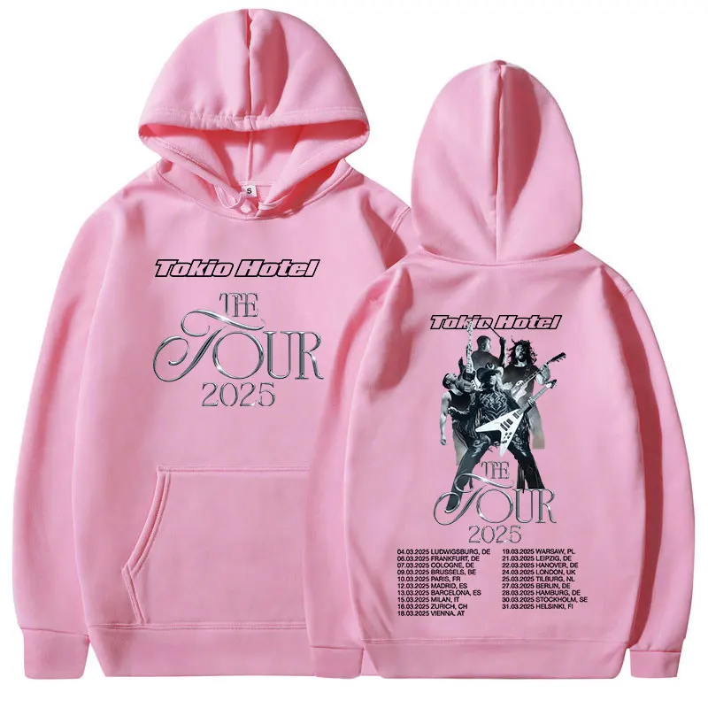 German Rock Band Tokio Hotel The Tour 2025 Hoodies Men Women Fashion Hip Hop Sweatshirts Casual Oversized Long Sleeve Pullovers