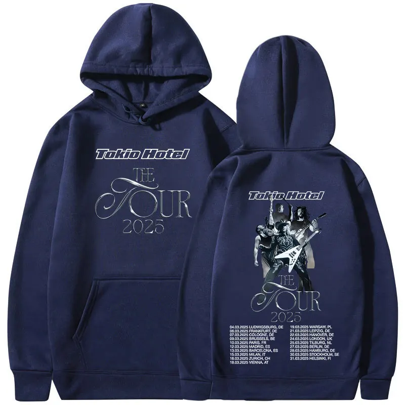 German Rock Band Tokio Hotel The Tour 2025 Hoodies Men Women Fashion Hip Hop Sweatshirts Casual Oversized Long Sleeve Pullovers