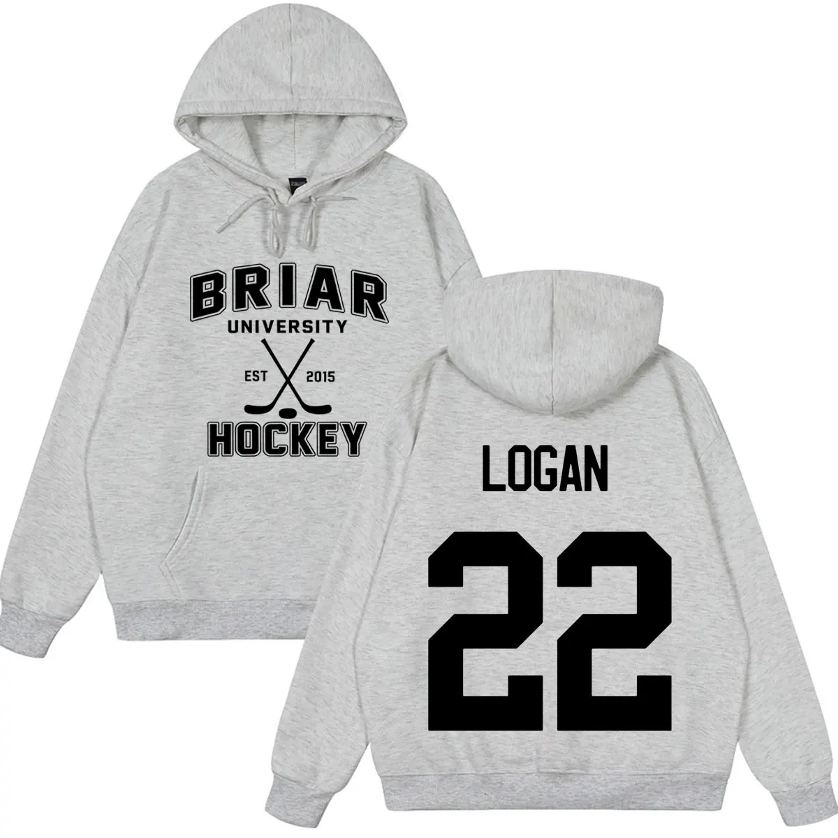Logan 22 Off Campus TV Series Hoodie Briar University Hockey Tops Men Women Loose Pullover Long Sleeves Gothic Punk Sweatshirt