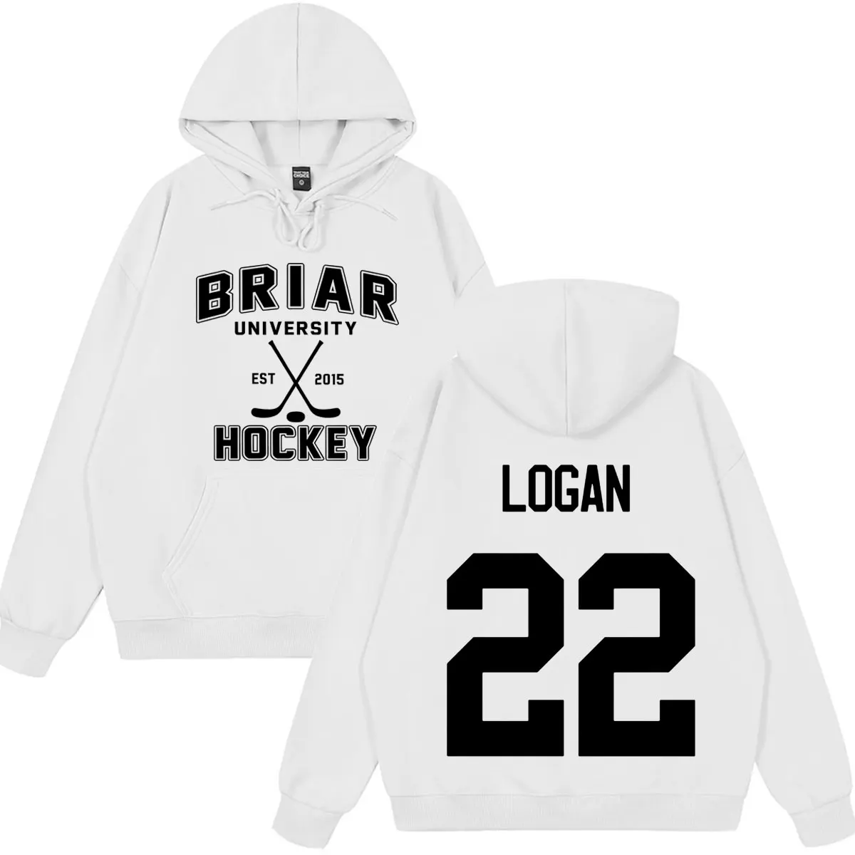 Logan 22 Off Campus TV Series Hoodie Briar University Hockey Tops Men Women Loose Pullover Long Sleeves Gothic Punk Sweatshirt