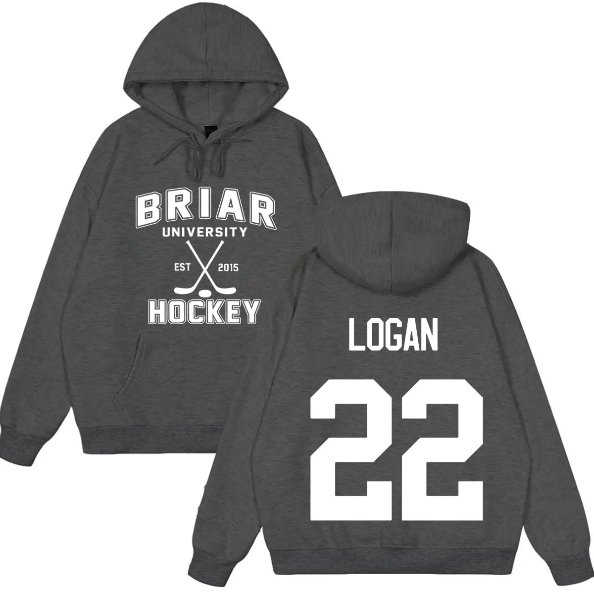 Logan 22 Off Campus TV Series Hoodie Briar University Hockey Tops Men Women Loose Pullover Long Sleeves Gothic Punk Sweatshirt
