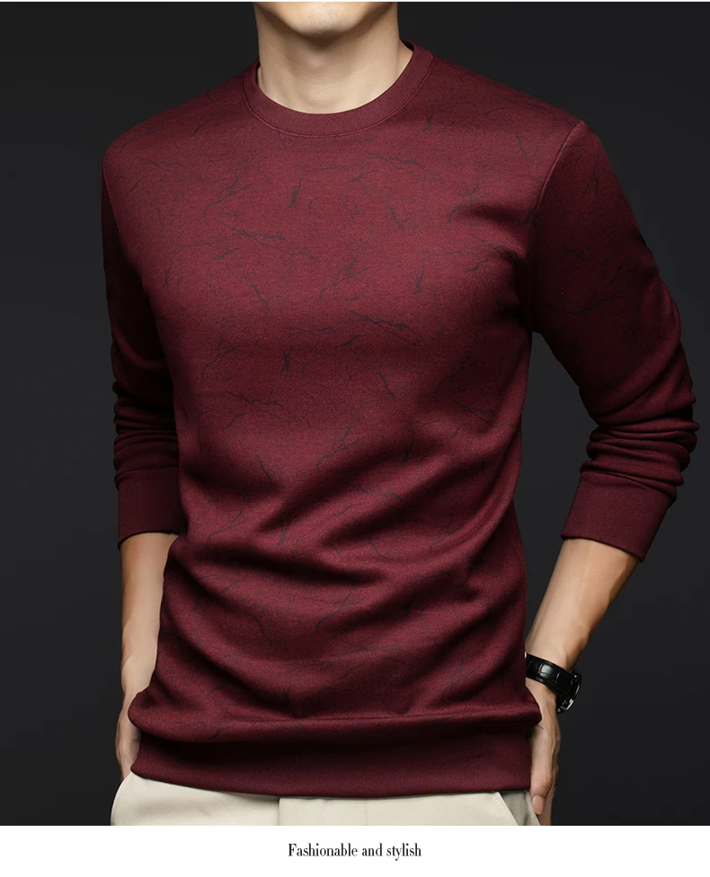 Top Grade Wool+Mulberry Silk New Brand Casual Fashion Street Crewneck Pullover Velvet Hoodies Sweatshirts Men's Clothing