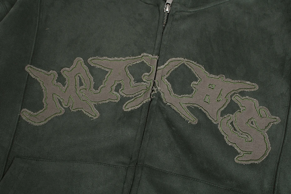 Vintage Suede Hoodies Patchwork Loose Hooded Hoodies Jacket Streetwear Harajuku Hip Hop Oversized Hoodie Sweatshirts