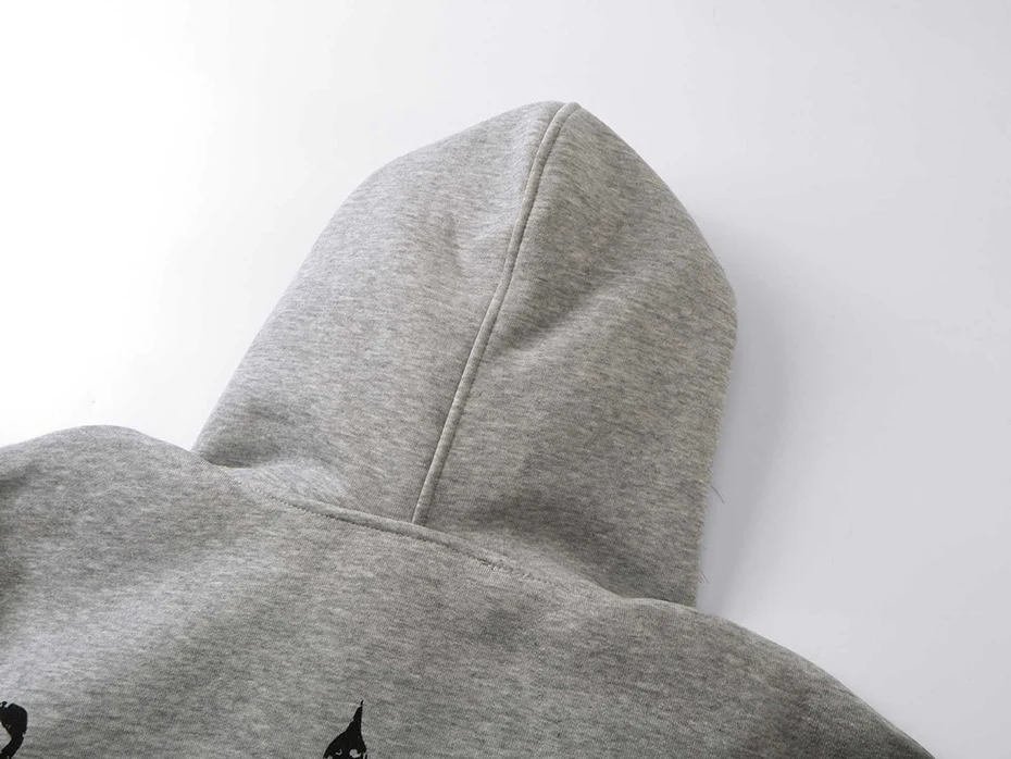 Fur Collar Hoodies Jackets Y2K Harajuku Oversized Hoodie Men Streetwear Hip Hop Loose Hooded Sweatshirts