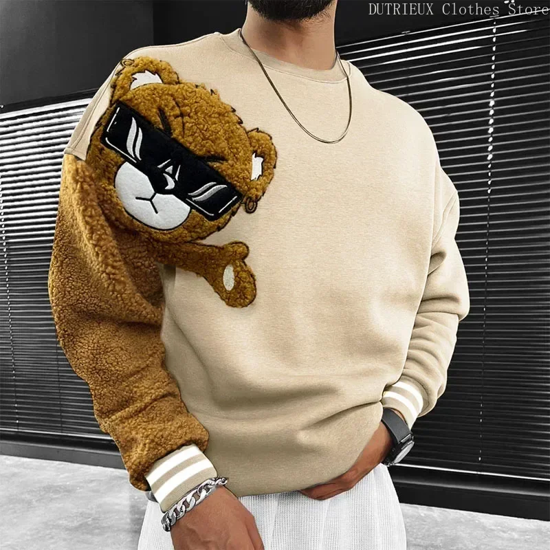 Autumn/Winter Men's Fleece Hoodie Evil Blood Super Size Casual Hoodie Street Hip-hop Personality Printed SportsHoodie Sweatshirt