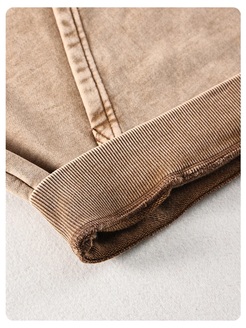 ZODF New Autumn Winter Men 420gsm Hoodies Streetwears High Street Heavy Weight Washed Cotton Sweatshirts Brand Tracksuit HY0307