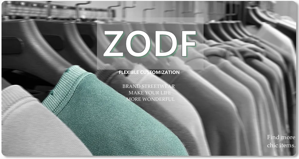 ZODF New Autumn Winter Men 420gsm Hoodies Streetwears High Street Heavy Weight Washed Cotton Sweatshirts Brand Tracksuit HY0307