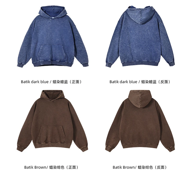 ZODF New Autumn Winter Men 420gsm Hoodies Streetwears High Street Heavy Weight Washed Cotton Sweatshirts Brand Tracksuit HY0307