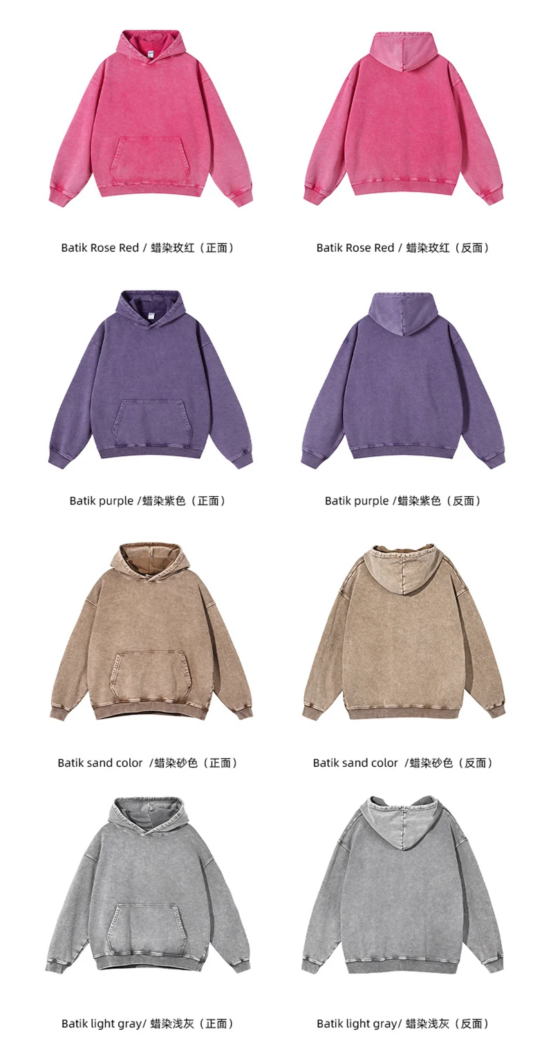 ZODF New Autumn Winter Men 420gsm Hoodies Streetwears High Street Heavy Weight Washed Cotton Sweatshirts Brand Tracksuit HY0307