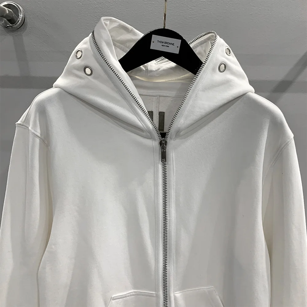 PFNW High Quality Darkwear White Masked Sweatshirt Cardigan Unisex Loose Casual Wizard Hat Cardigan Zipper Hoodies Tops 28W5556