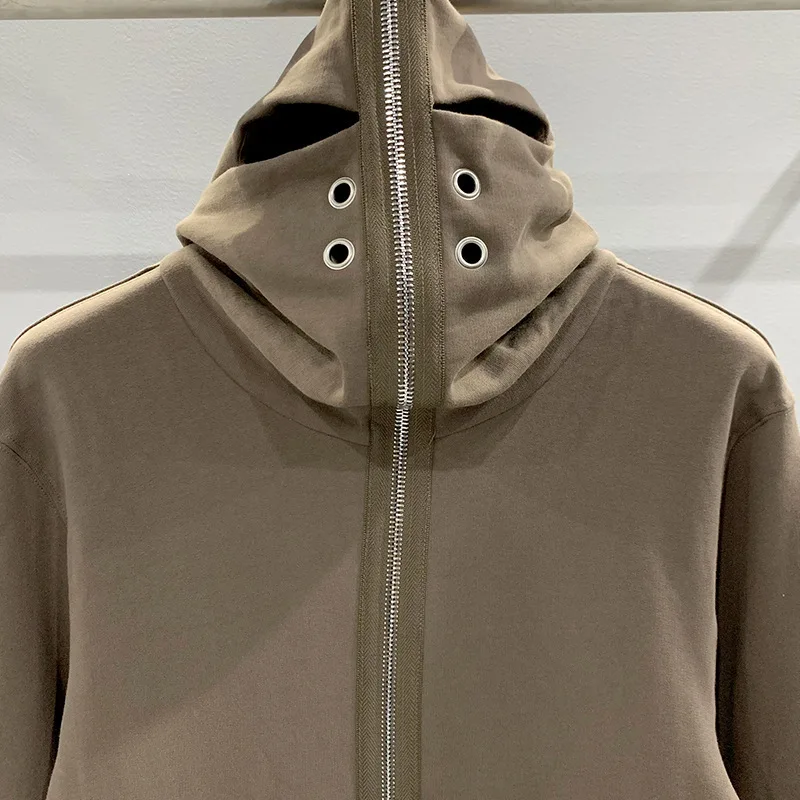 PFNW High Quality Darkwear White Masked Sweatshirt Cardigan Unisex Loose Casual Wizard Hat Cardigan Zipper Hoodies Tops 28W5556
