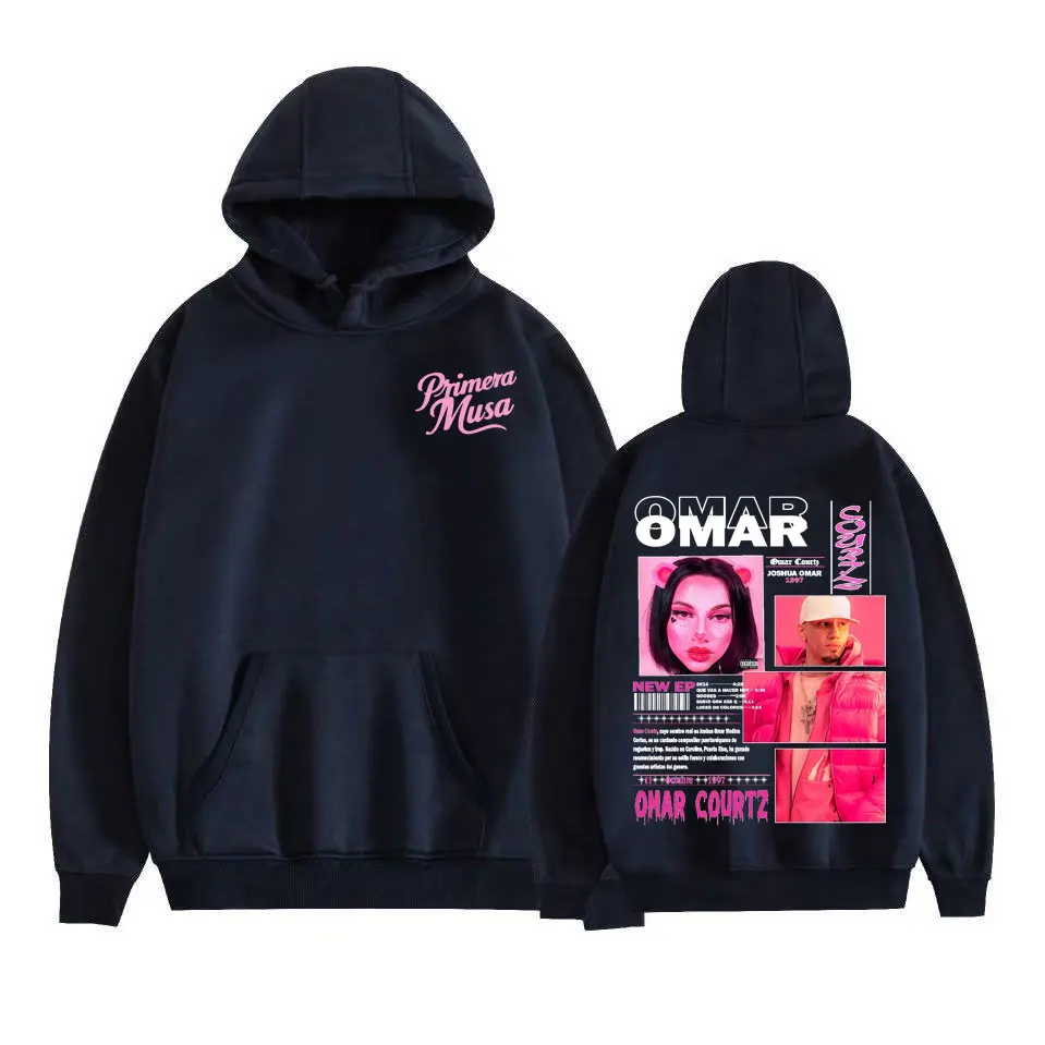 Omar Courtz Primera Musa Graphic Hoodies Men Women Clothing Hip Hop Fashion Sweatshirt Harajuku Casual Fleece Hoodie Streetwear