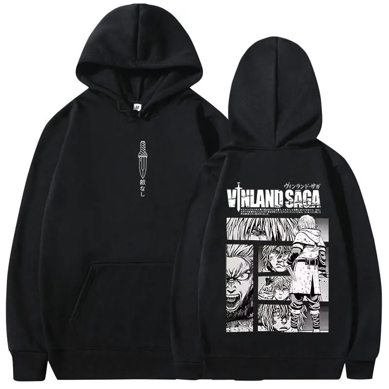 Anime Vinland Saga Hoodies Manga Thorfinn Karlsefni Graphic Men's Women Clothing Hooded Sweatshirts Harajuku Oversized Pullovers