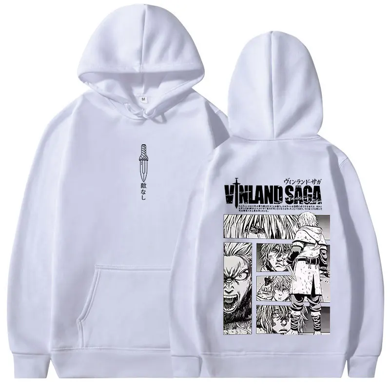 Anime Vinland Saga Hoodies Manga Thorfinn Karlsefni Graphic Men's Women Clothing Hooded Sweatshirts Harajuku Oversized Pullovers