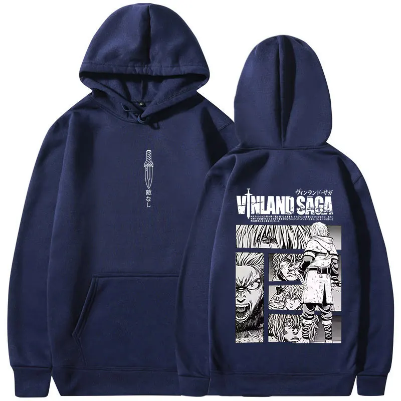 Anime Vinland Saga Hoodies Manga Thorfinn Karlsefni Graphic Men's Women Clothing Hooded Sweatshirts Harajuku Oversized Pullovers