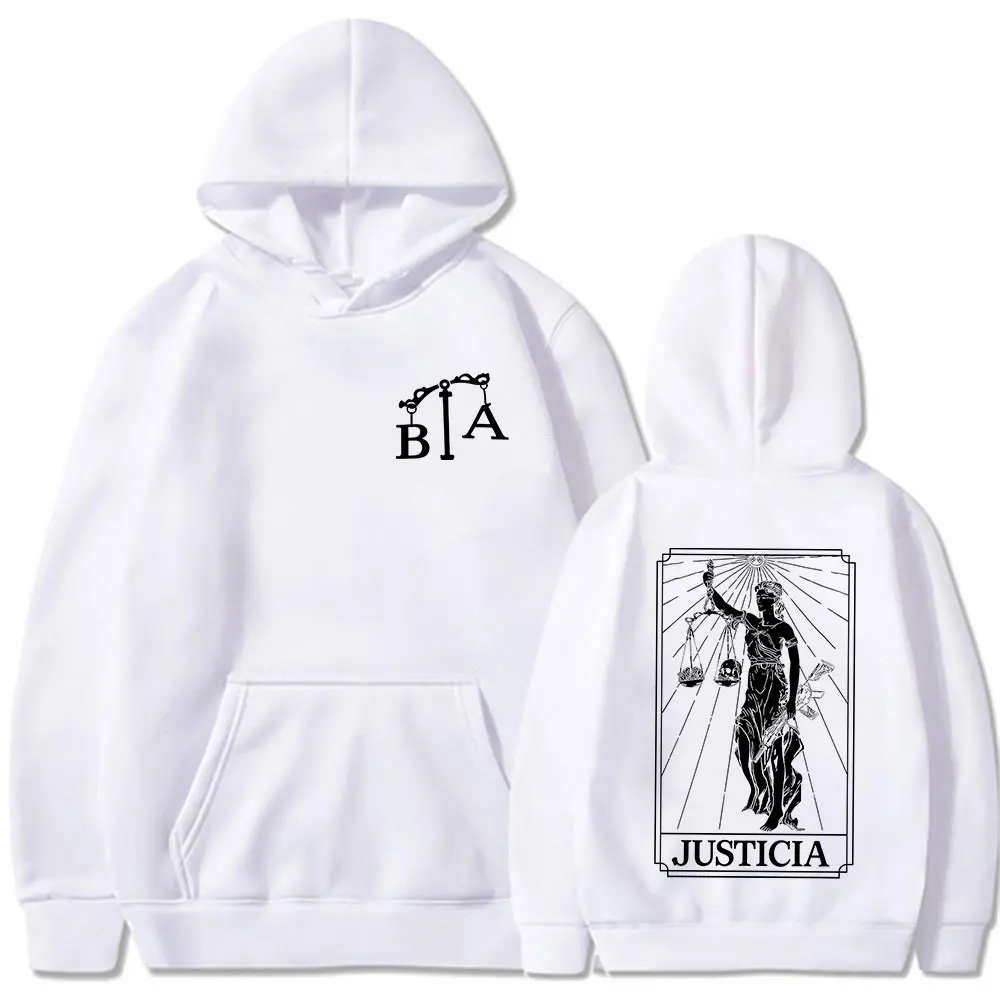 Justicia 2026 Brothers in Arms Double Sided Print Hoodies Men Women Clothing Fashion Sweatshirt Oversized Long Sleeve Pullovers