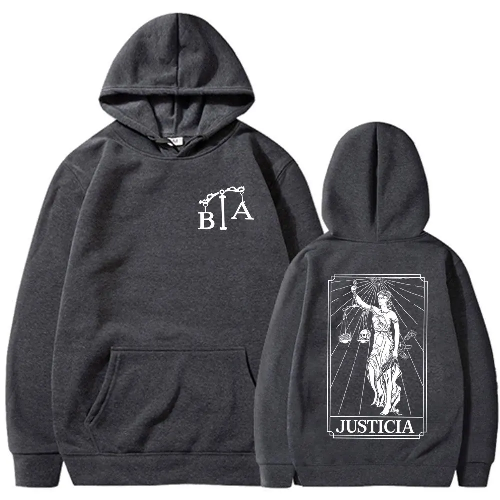 Justicia 2026 Brothers in Arms Double Sided Print Hoodies Men Women Clothing Fashion Sweatshirt Oversized Long Sleeve Pullovers
