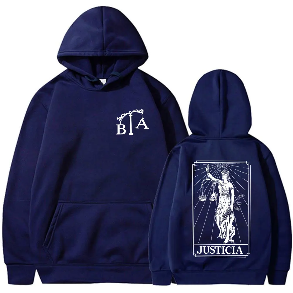 Justicia 2026 Brothers in Arms Double Sided Print Hoodies Men Women Clothing Fashion Sweatshirt Oversized Long Sleeve Pullovers