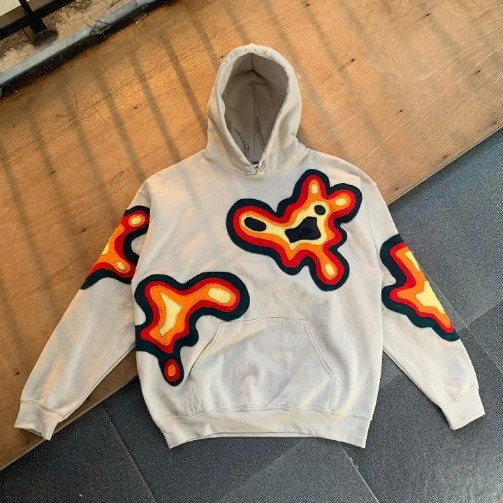 New Rock American Style Sweatshirts for Men Loose Hip Hop Y2k Clothes Korean Harajuku Fashion Simple Man Hoodies Novelty And In