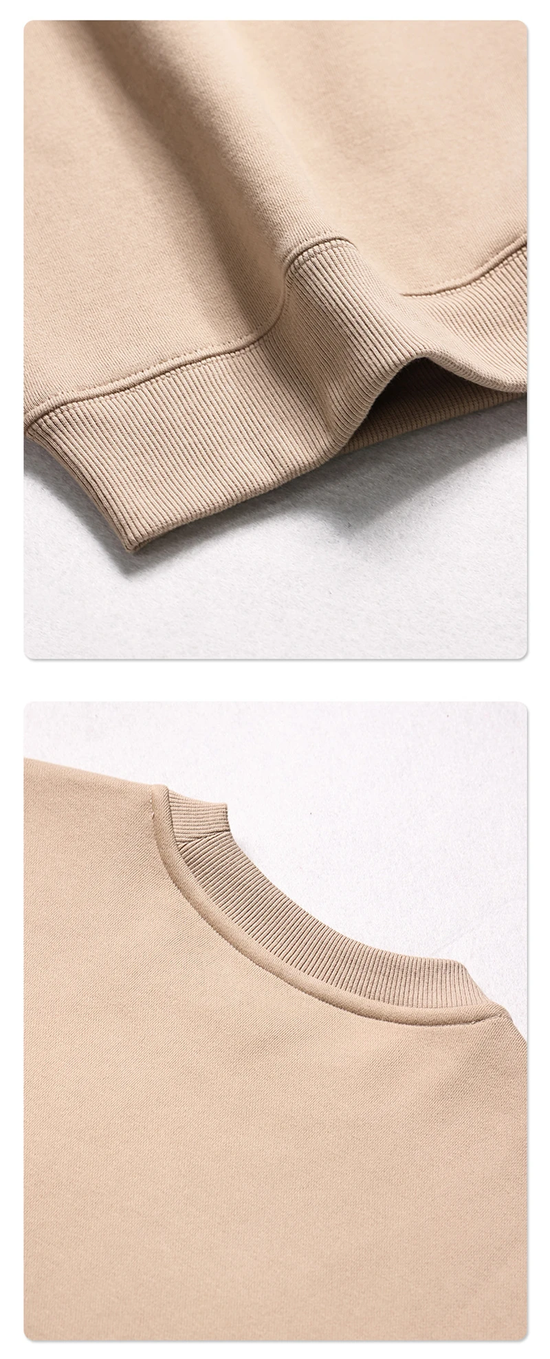 ZODF New 2025 Winter 350gsm Fleece Sweatshirts For Men Unisex Casual Loose Basic Solid O-Neck Thick Warm Pullovers HY0635