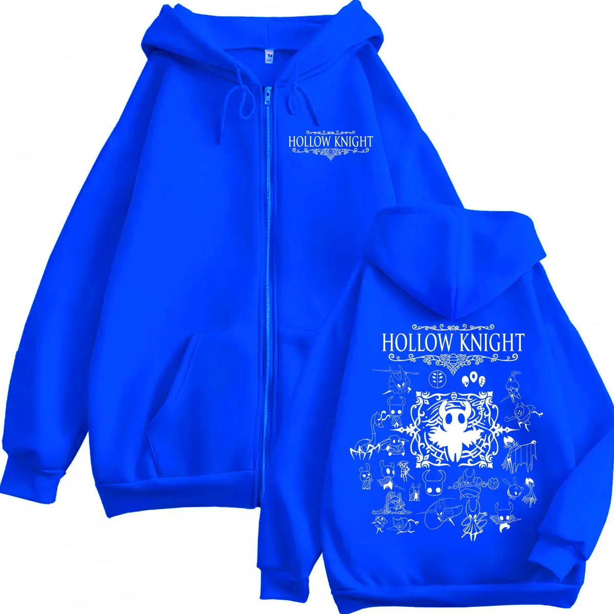 Hot Game Hollow Knight Merch Zipper Hoodie Men Women Fashion Vintage Hooded Sweatshirts High Quality Fleece Oversized Pullovers