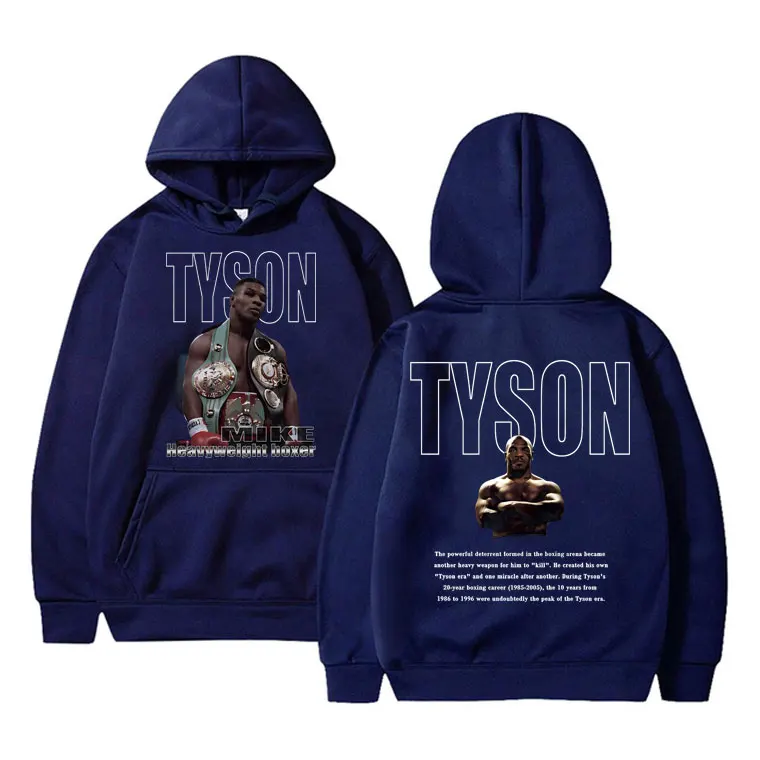 Boxing King Mike Tyson Graphic Hoodie Men Women Fashion Casual Vintage Sweatshirt Male Oversized Hoodies Man Hip Hop Streetwear