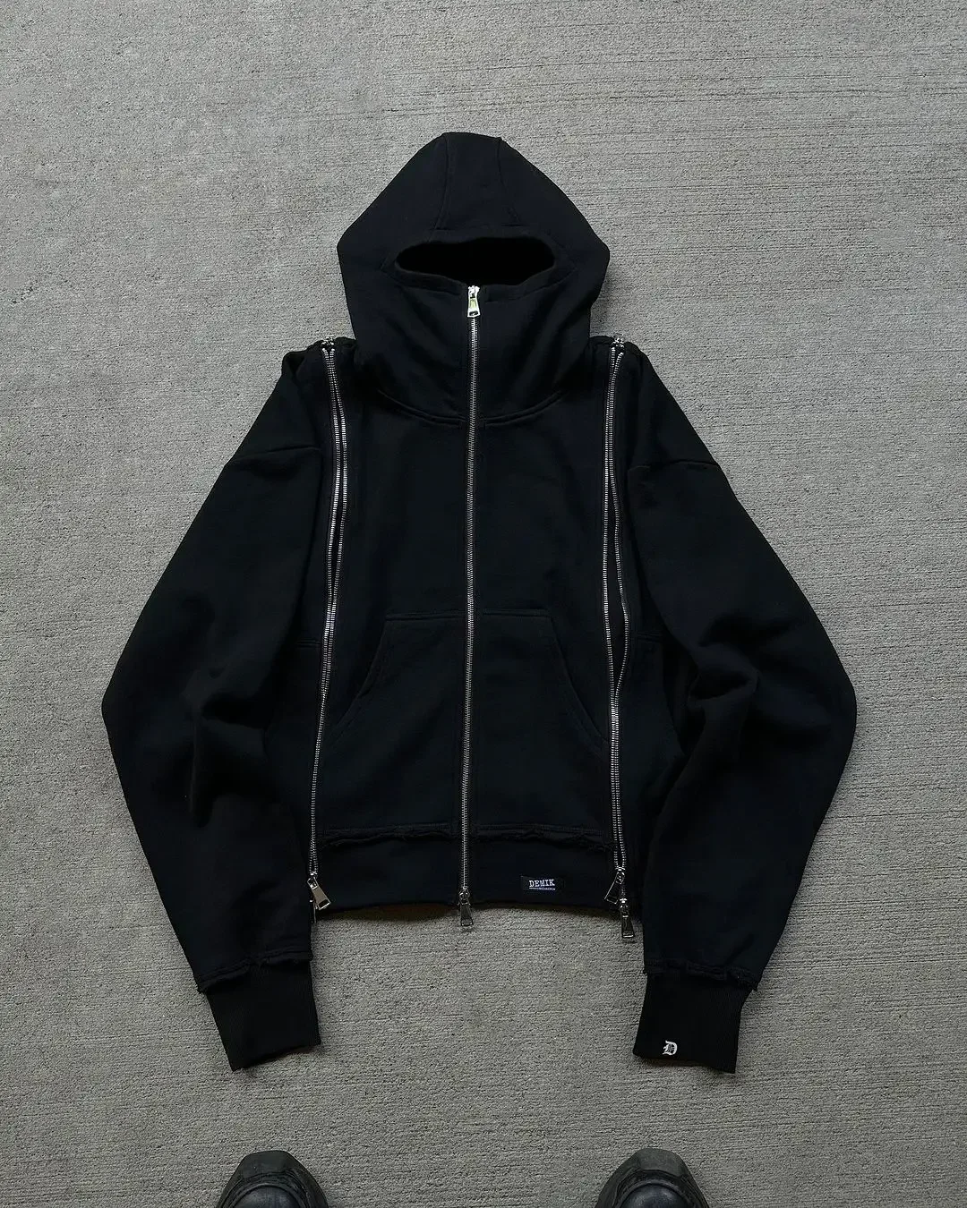 Man Set American Style Suit Zipper Cardigan Hoodie Casual Sports High Street Hip Hop Streetwear American Style Unisex Multi Zip