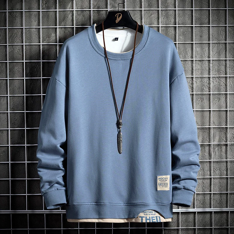 2027 Spring Autumn Men Hoodies Fashion Men Long Sleeve Sweatshirt Patchwork Hoodie Letter Print Quality Jogger Pullovers Male