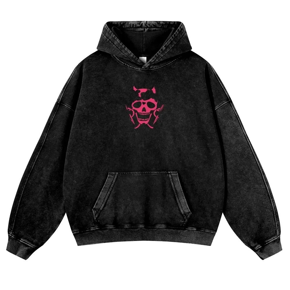 JoJo's Bizarre Adventure Clothing Kira Yoshikage Graphic Hooded Men Cotton Hoodies Vintage Washed Sweatshirt Harajuku Streetwear