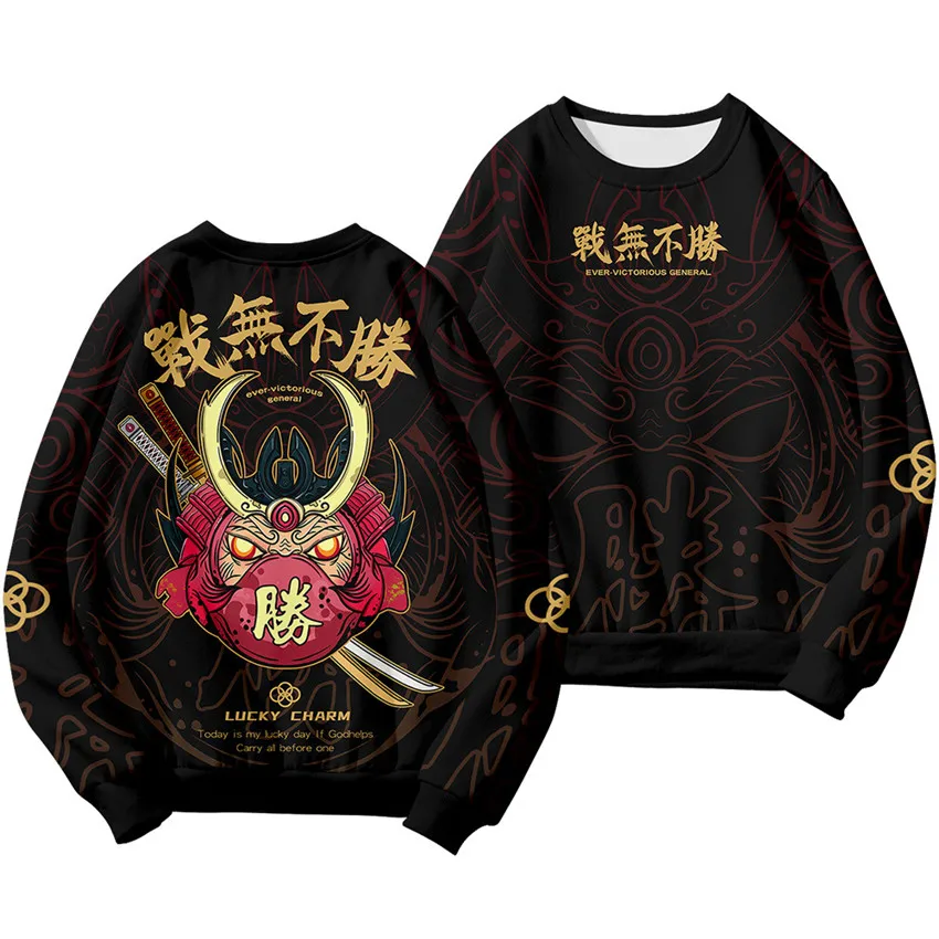 Chinese Dragon Print Hoodie Sweatshirt Autumn Japanese Casual Oversized Sweatshirts Hip Hop Pullover Women Men Clothing