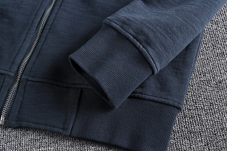Autumn Winter New Cardigan Hoodies for Men's Fashion Long Sleeved Hooded Thickened Velvet Plus Heavyweight Casual Sweatshirts