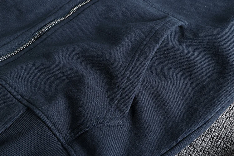 Autumn Winter New Cardigan Hoodies for Men's Fashion Long Sleeved Hooded Thickened Velvet Plus Heavyweight Casual Sweatshirts