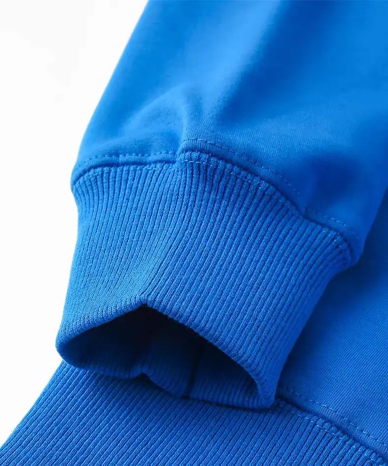 Blue 600G Heavy Baby Blue Silver Fox Velvet round Neck Sweater Men's Korean Fashion Trendy Tops