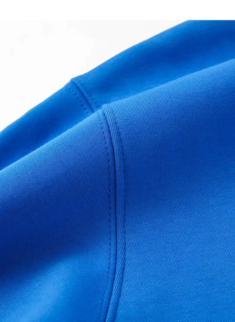 Blue 600G Heavy Baby Blue Silver Fox Velvet round Neck Sweater Men's Korean Fashion Trendy Tops
